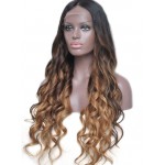 PERRUQUE FULL LACE ONDULEE OMBRE BEVERLY HILLS MALAISIENS NATUREL