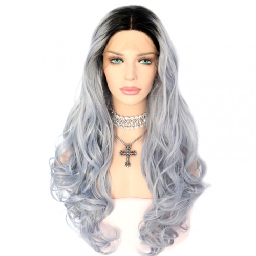 LACE FRONT OMBRE SILVER