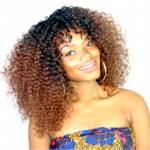 Lace frontal kinky curly ombre 1BT4